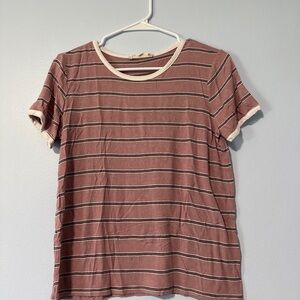 Pink Republic Mauve Striped Casual Women's Top